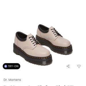 Dr. Martens Women's 8053 Quad Mauve Cream Leather Oxfords
